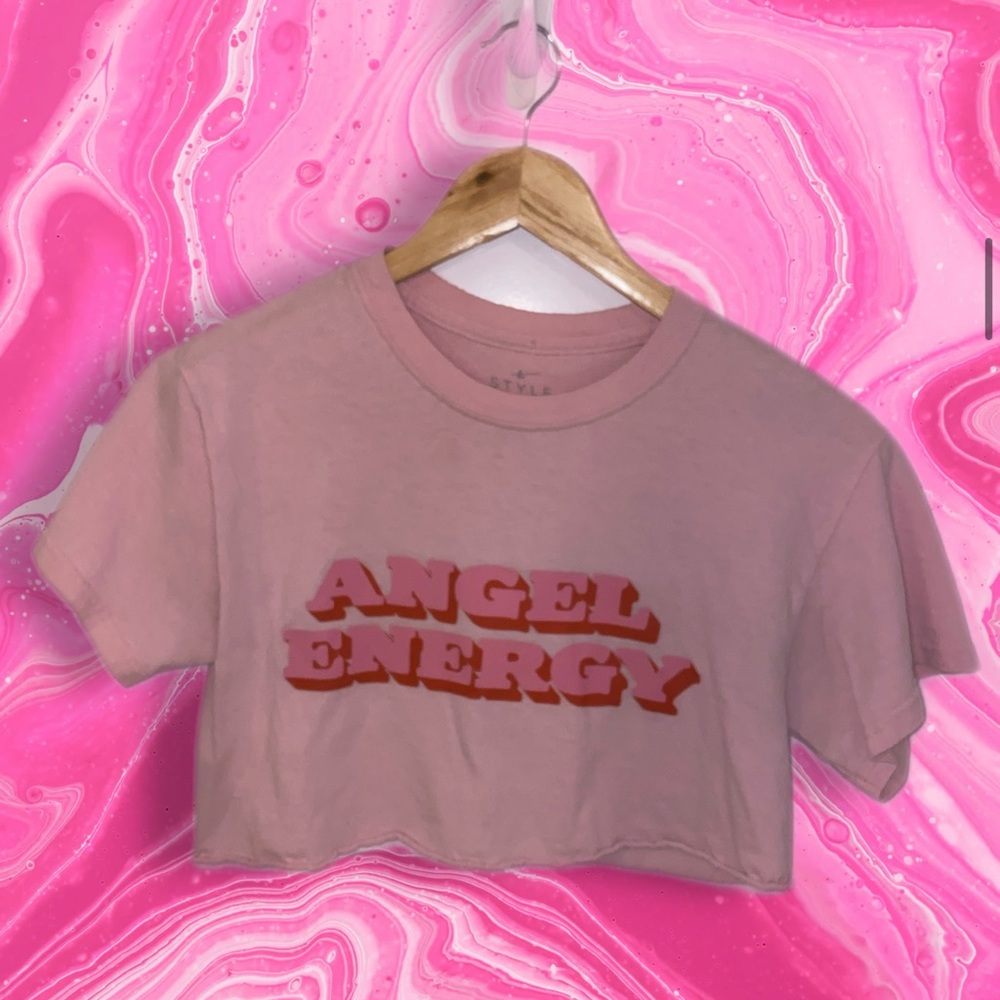 ✨ANGEL ENERGY✨ retro crop top